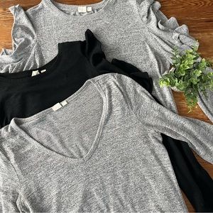 3 Long-Sleeve Softspun Gap Shirts